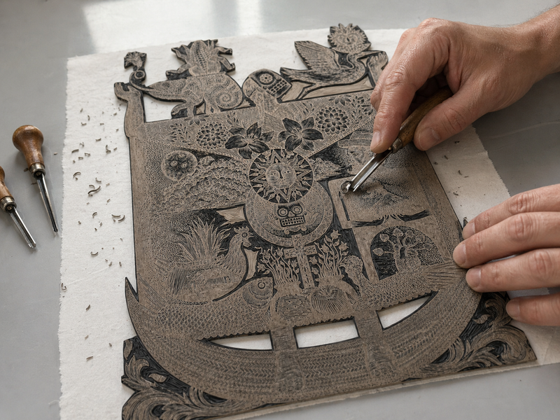 Dibujo y talla